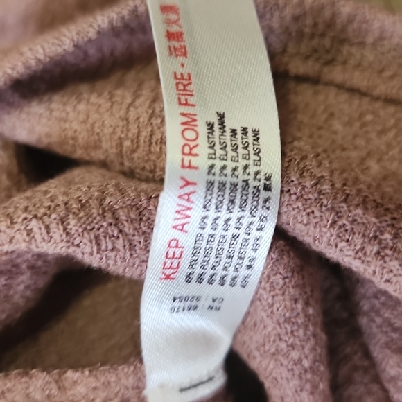 Free People Long Sleeve Twist Front Crop Top sz M - Picture 3 of 5